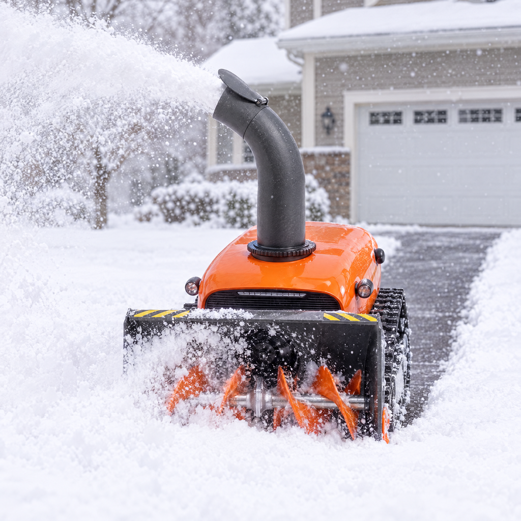 Plow Pilot clearing deep snow